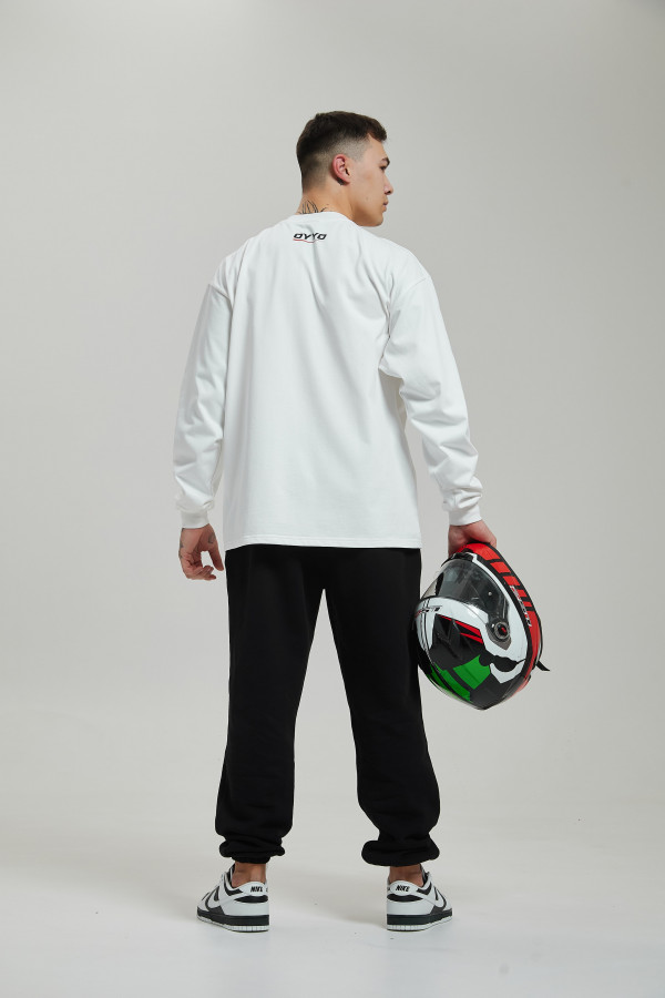 Лонгслив OYYO RACER RED белый L