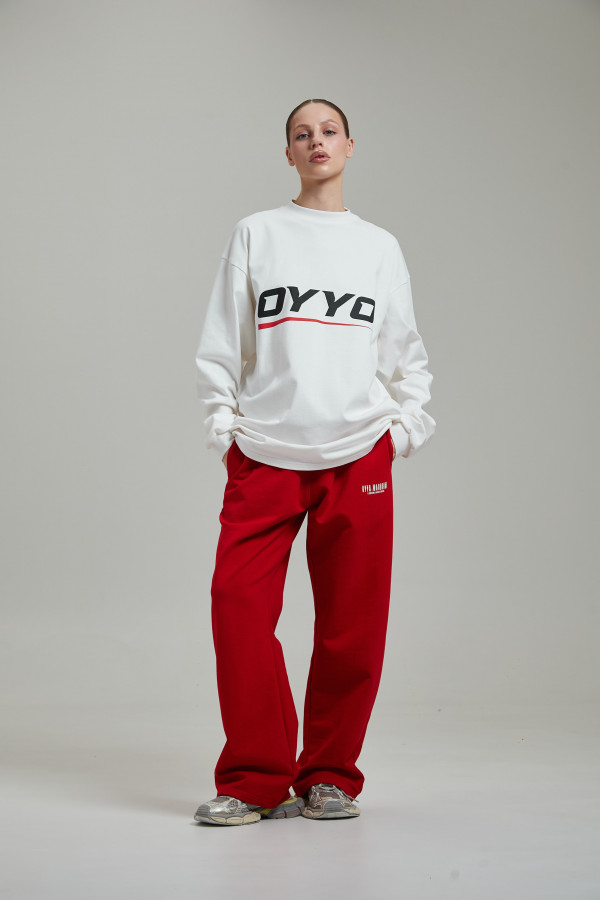 Лонгслив OYYO RACER RED белый L