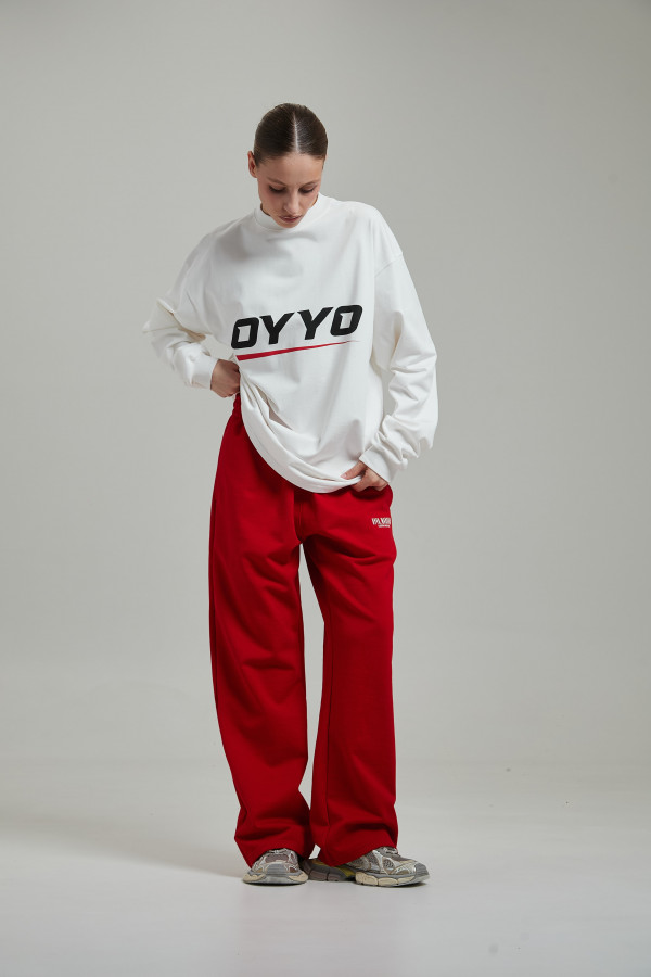 Лонгслив OYYO RACER RED белый L