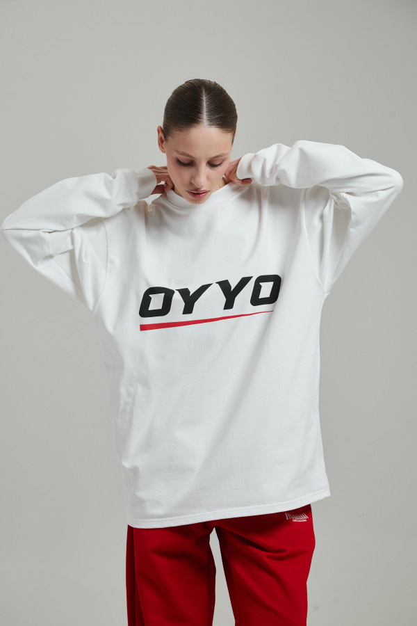 Лонгслив OYYO RACER RED белый L