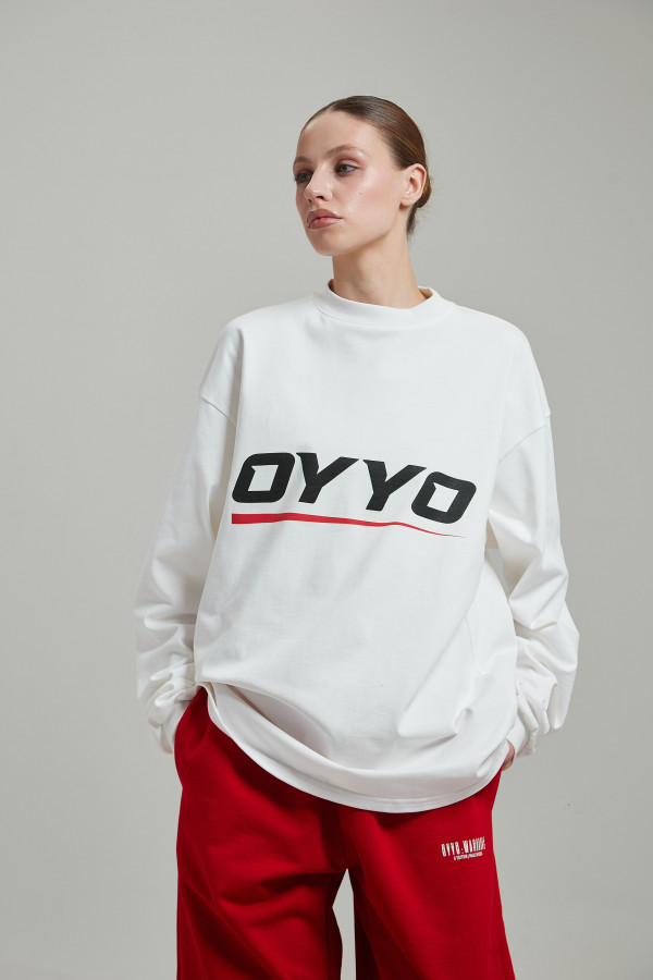 Лонгслив OYYO RACER RED белый L