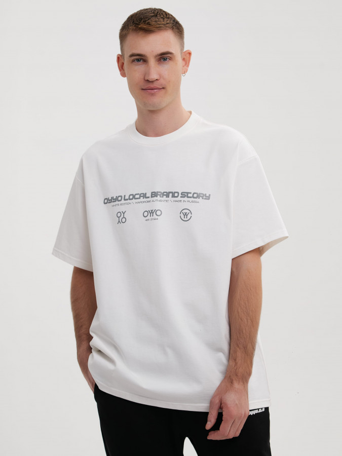 Футболка OYYO LOCAL белая L