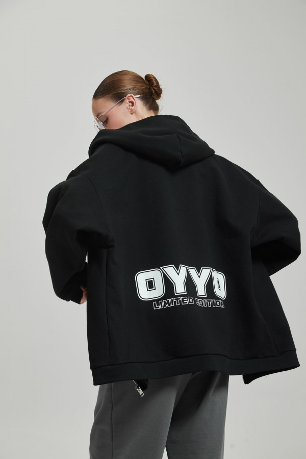 Зип худи OYYO QUADRO черный L