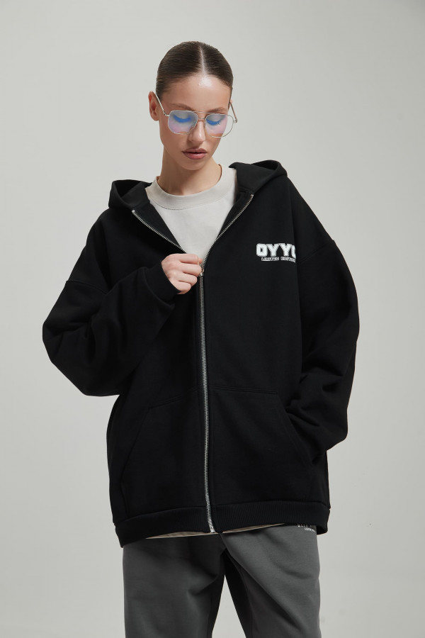 Зип худи OYYO QUADRO черный L